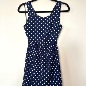Francesca's, Polka dot summer dress, Navy blue, Size M